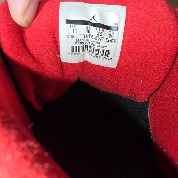 Nike Air Jordan 13 Retro Low Bred #310810-037 Black Red Mens Size 11 Basketball - Picture 7 of 7